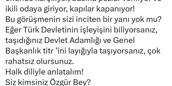 GAZİ MECLİS’TE BİR MEMUR KRİZİ – SERDAROĞLU’NDAN TARİHE NOT: “MİT BAŞKANINI KAPIDA KARŞILAYAN ÖZGÜR ÖZEL, MAKAMINI ALT ÜST ETMİŞTİR!”