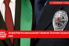 Avukat Polis Kovalamacasında Yakalandı Üzerinden Uyuşturucu Çıktı