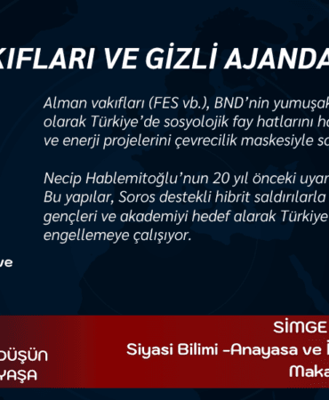 ALMAN VAKIFLARI VE GİZLİ AJANDALARI