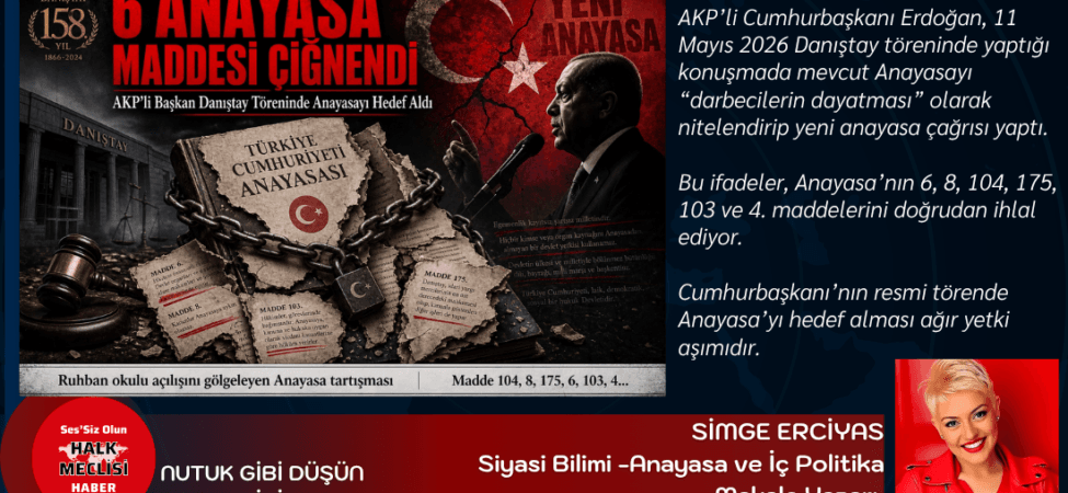 AKP’li Başkan Tek Bir Demeci ile 6 Anayasa Maddesini Çiğnedi.