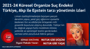 2021-24 Küresel Organize Suç Endeksi Türkiye Akp ile Epstein tarzı yönetimin izleri