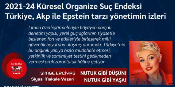 2021-24 Küresel Organize Suç Endeksi Türkiye Akp ile Epstein tarzı yönetimin izleri