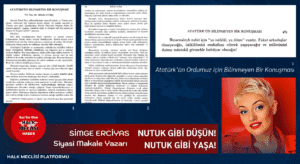 Asimetrik taarruz, Atatürk'ün bilinmeyen bir konuşması