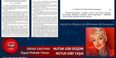 Asimetrik taarruz, Atatürk'ün bilinmeyen bir konuşması