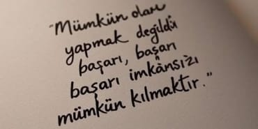 mümkün olanı başarmak