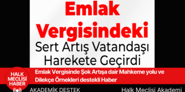vergi artış ve dilekçe örnekleri