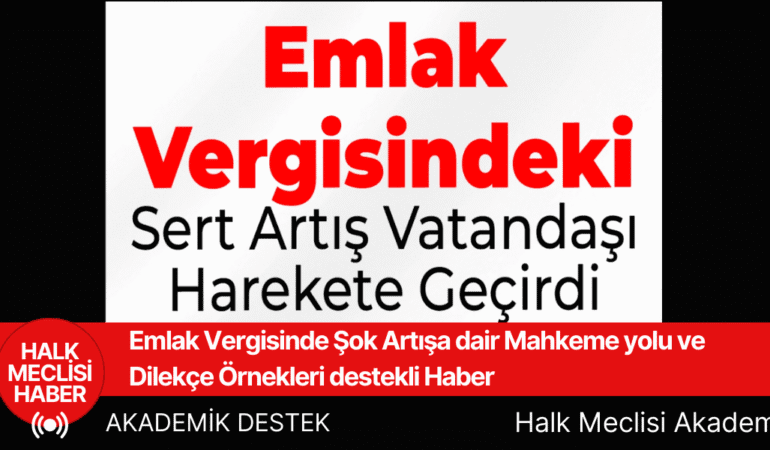 vergi artış ve dilekçe örnekleri