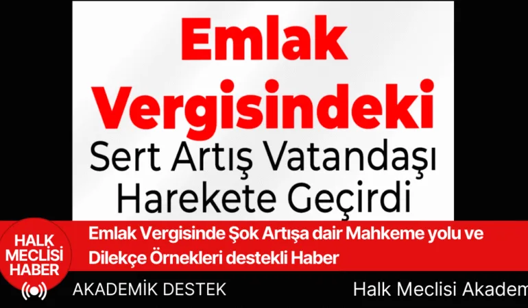 vergi artış ve dilekçe örnekleri